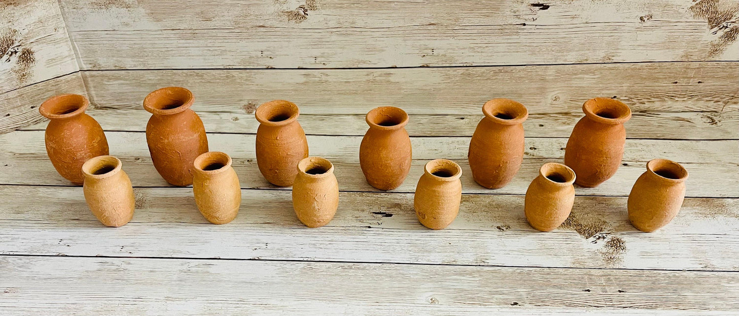 12x Mini Cantaritos for Tequila Shots or Hot Tea Mini Tequileros Mexicanos 2 Sizes
