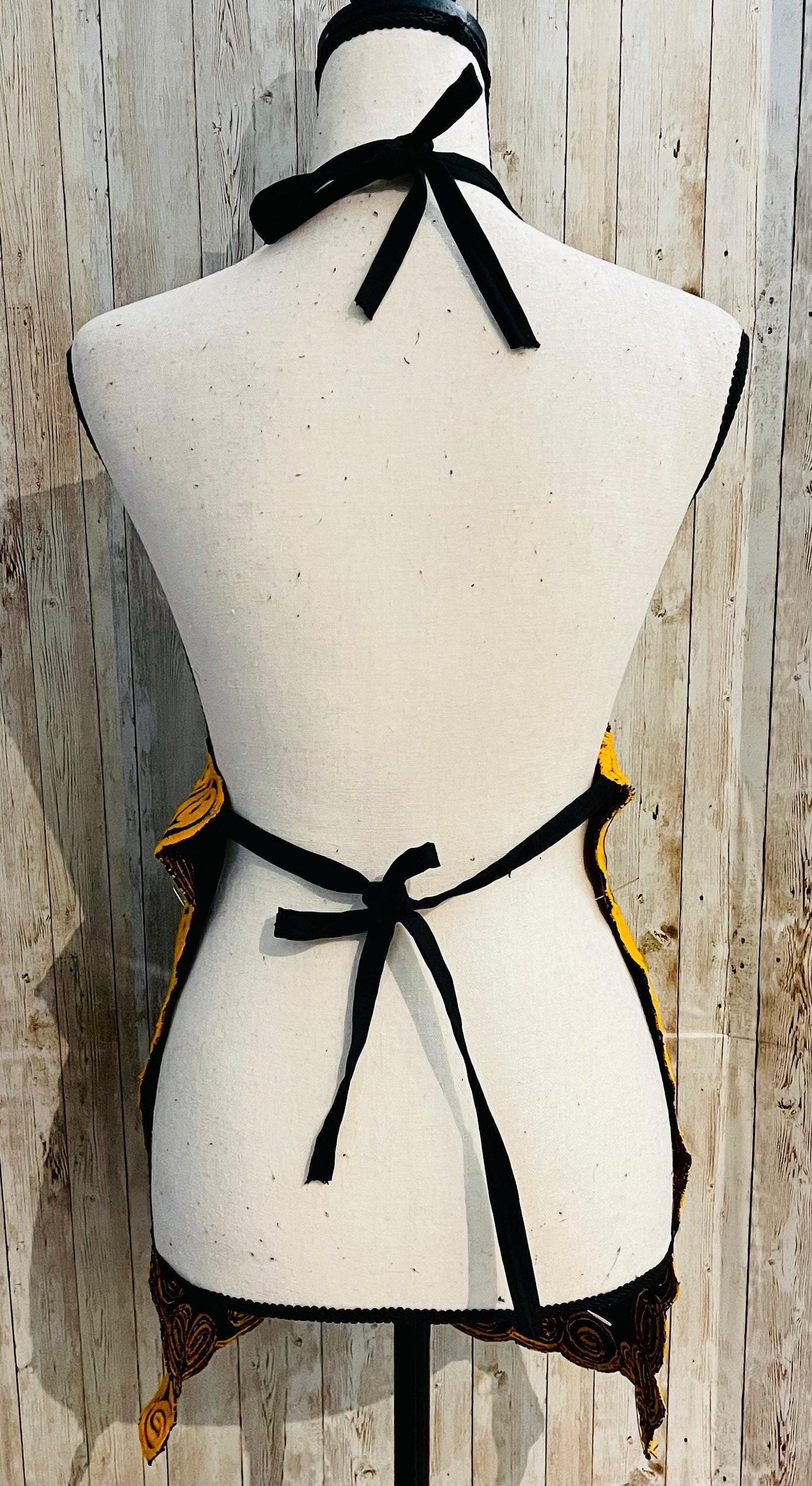Mexican Embroidered Handmade Kitchen Apron Mandil Delantal Bordado Mexicano de Flores