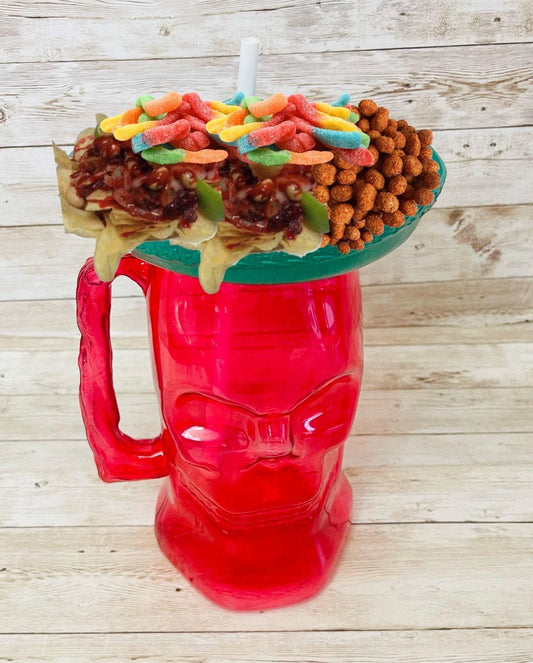 Tarros Mexicanos de Catrina para Bebidas y Botanas Se Envian Colores Surtidos Mexican Plastic Sugar Skulls Cups for Drinks and Snacks