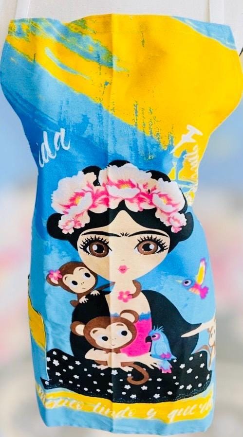 Mandil Mexicano de Frida Kahlo Mexican Frida Kahlo Apron