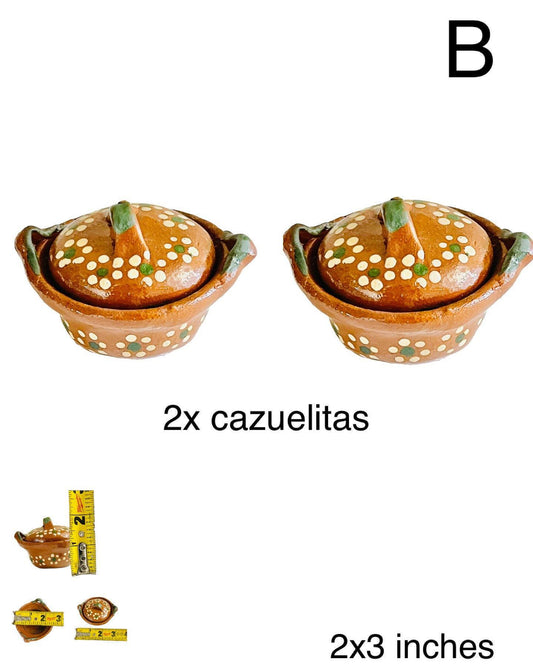 Mini Cazuelitas de Barro Mini Clay Pots