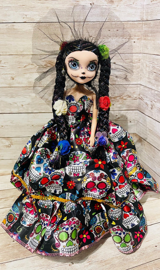 Day of the Dead Frida Kahlo Catrina Doll Catrina de Frida Kahlo Dia de Muertos