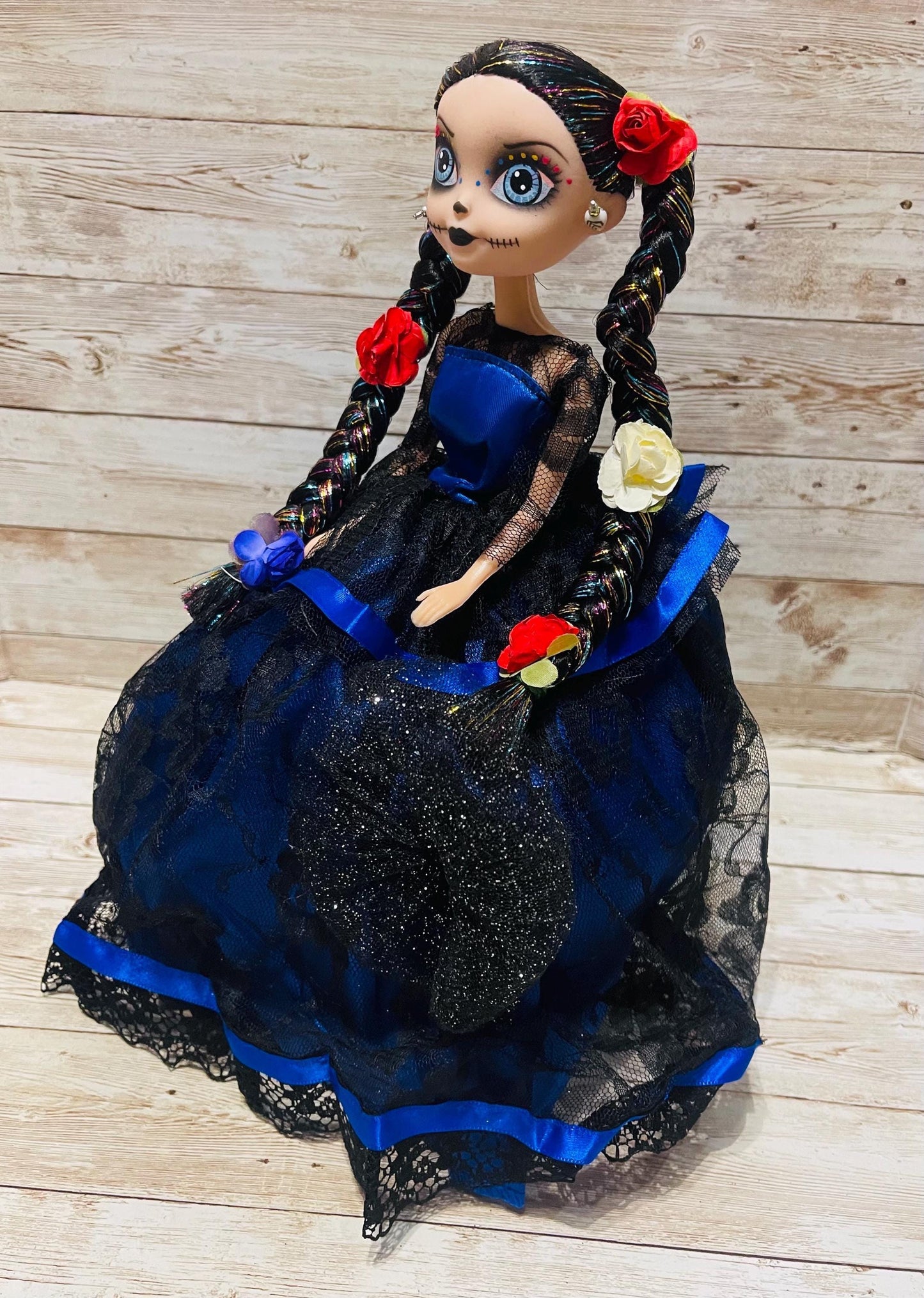 Day of the Dead Frida Kahlo Doll Catrina de Frida Kahlo Dia de Muertos