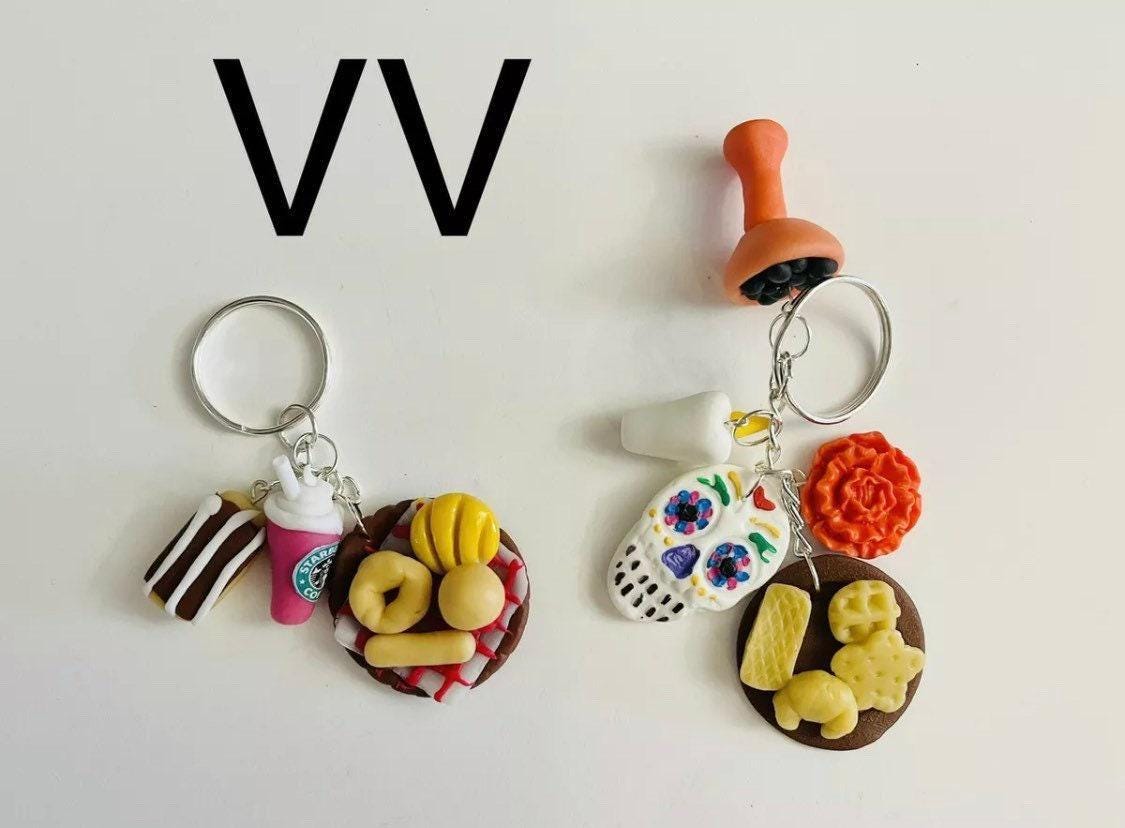 Llaveros de Ofrendas para Dia De Los Muertos Mexican Keychain Charms
