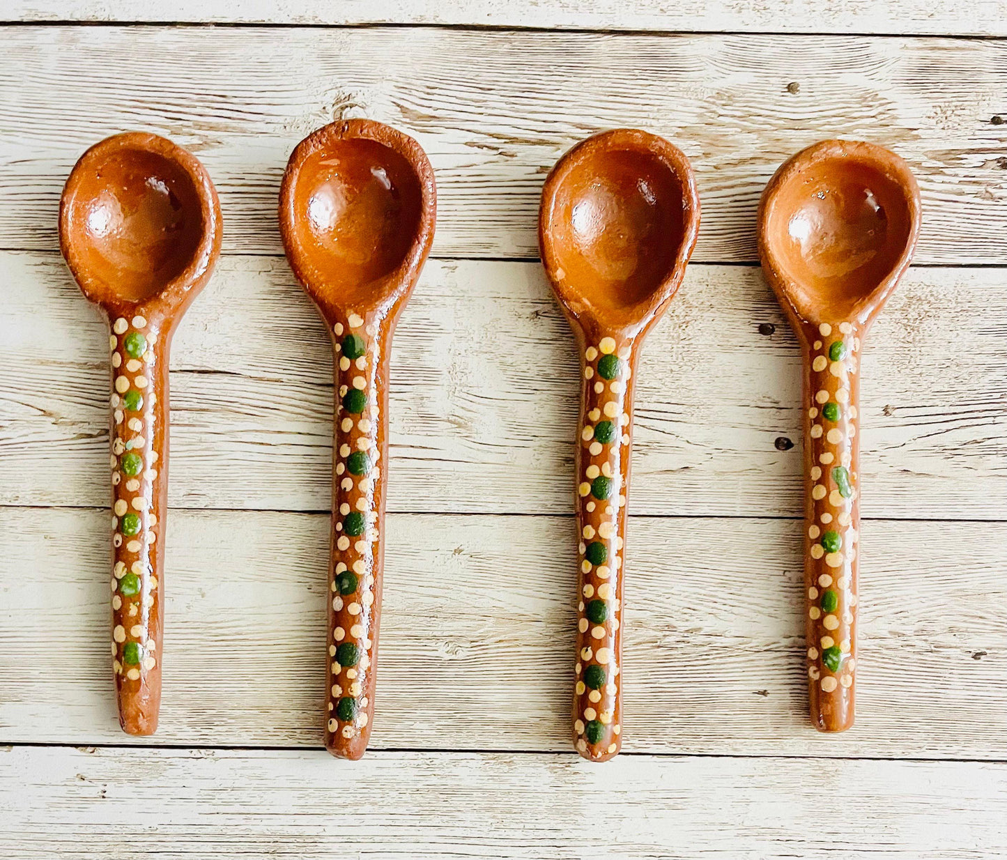 Mexican Terracotta Spoons Cucharas de Barro Mexicano