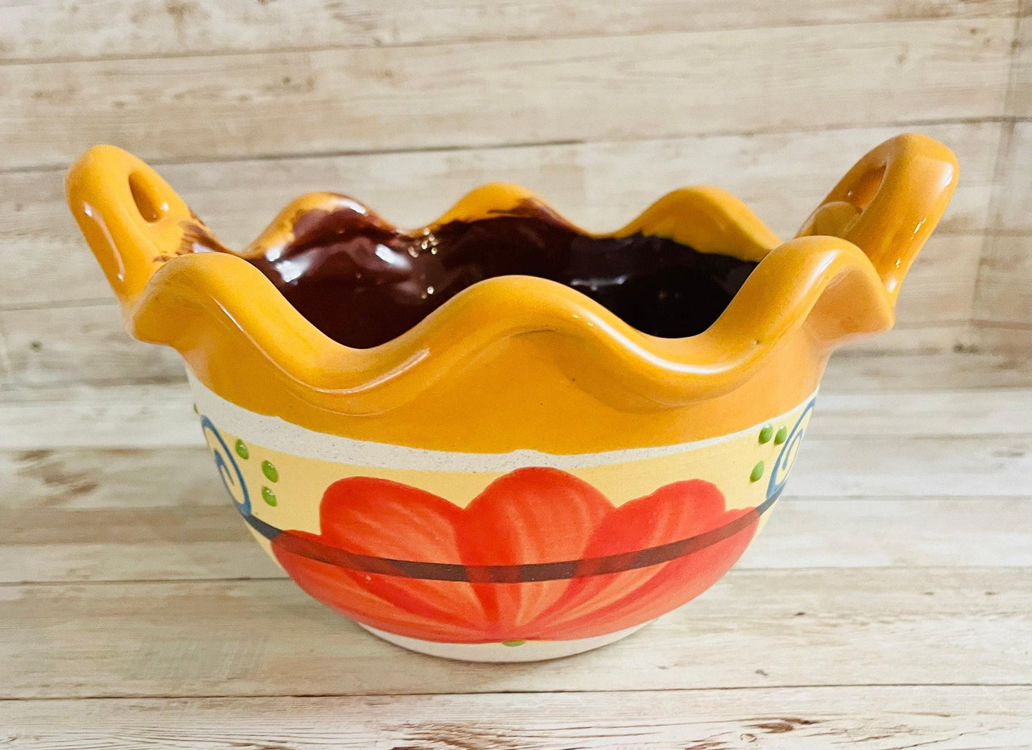 Terra Cota Mexican Spup Clay Bowls Platos de Barro Pozoleros