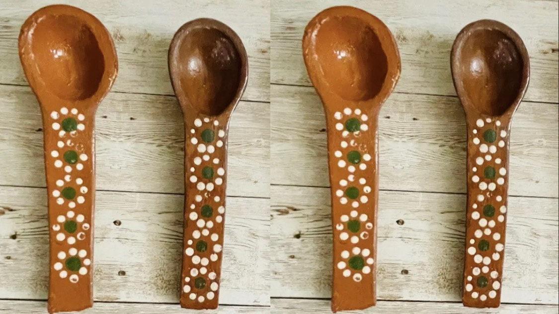 Mexican Terracotta Spoons Cucharas de Barro Mexicano