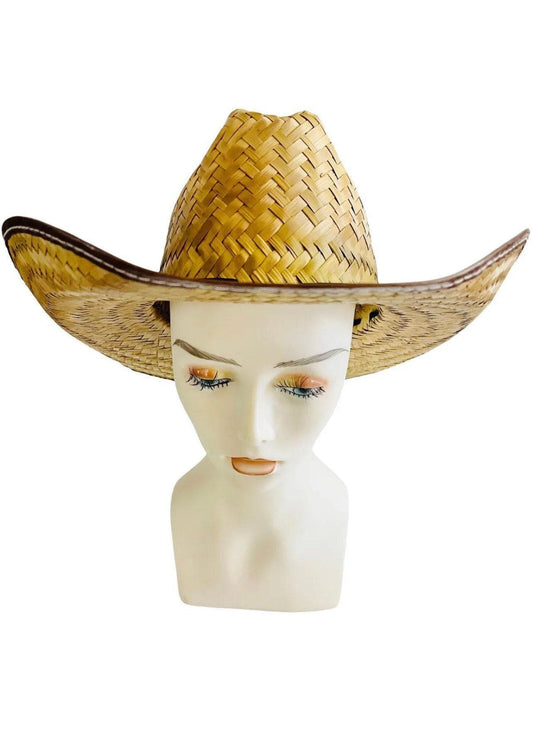 Cowboy Mexican Palm Leaf Straw Hat Sombrero Vaquero Artesanal de Palma
