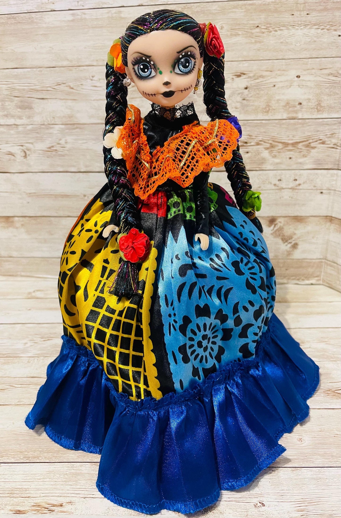 Day of the Dead Frida Kahlo Catrina Doll Catrina de Frida Kahlo Dia de Muertos