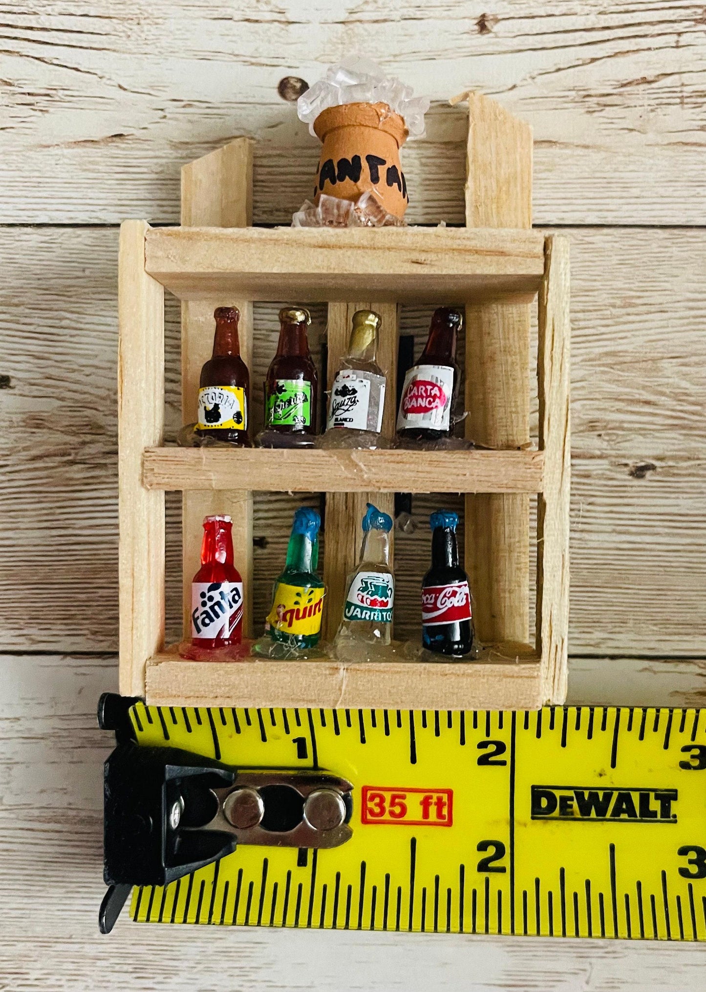 2x Mexican Kitchen Magnet Trasterito with Miniature Accessories 2 Trasteritos de Cocina con Accesorios en Miniatura y Iman