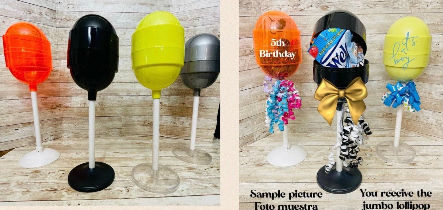 Personalized Jumbo Tootsie Roll Lollipop for Candies Centerpieces Graduations Dulcero Personalizado Jumbo Tootsie Roll Centro de Mesa