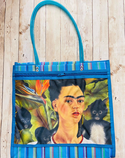 Frida Kahlo Reuseable Mesh Mercado Bag Bolsa de Maya de Frida Kahlo