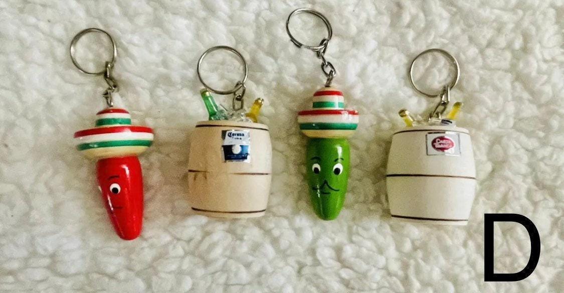 Llaveros de Ofrendas Para Dia de Los Muertos Mexican Keychain Charms