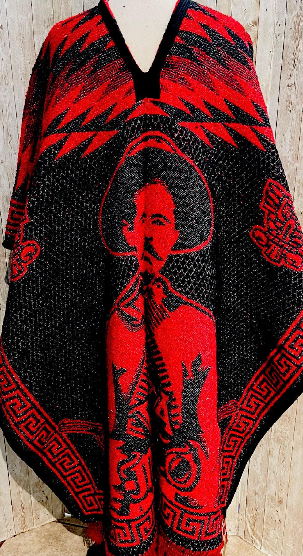 Mexican Poncho Gavan De La Revolución Pancho Villa y Emiliano Zapata con Gorro