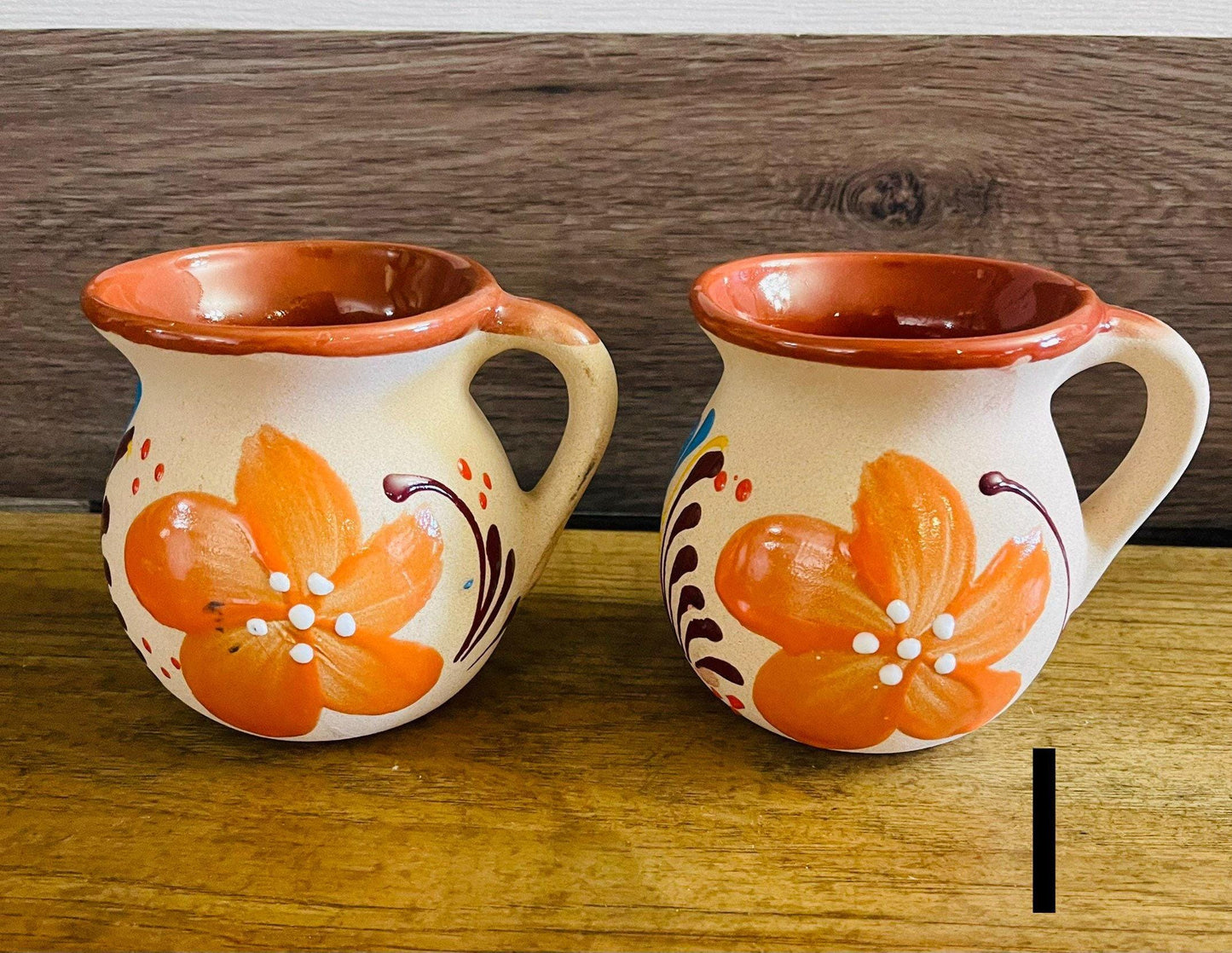 Mexican Pottery Cups Tazas de Barro Mexicanas