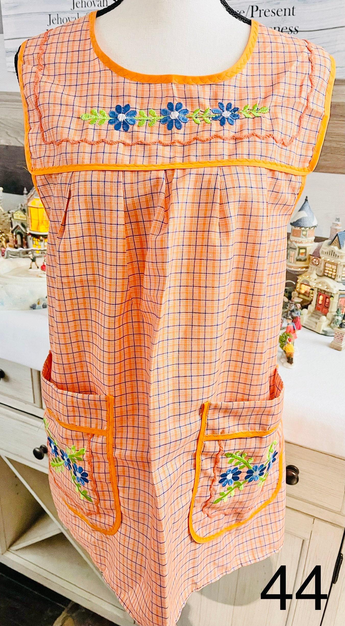 Embroidered Handmade Aprons M/L