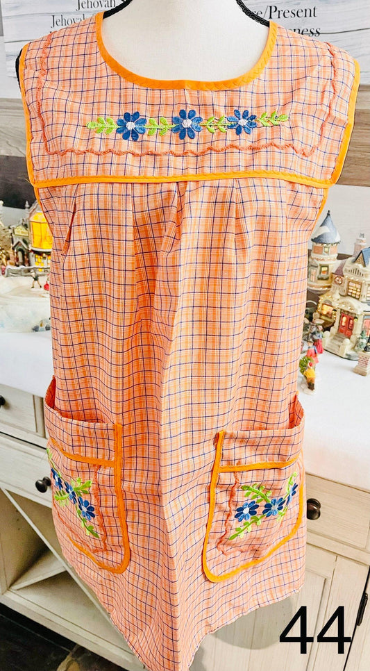 Embroidered Handmade Aprons M/L