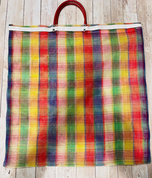 2x Reuseable Mexican Mercado Mesh Bag Bolsas de Maya Mexicanas 18x18 Pulgadas