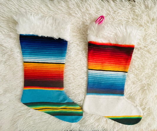 Mexican Sarape Stockings and Sarape Garland Sarape Bowl