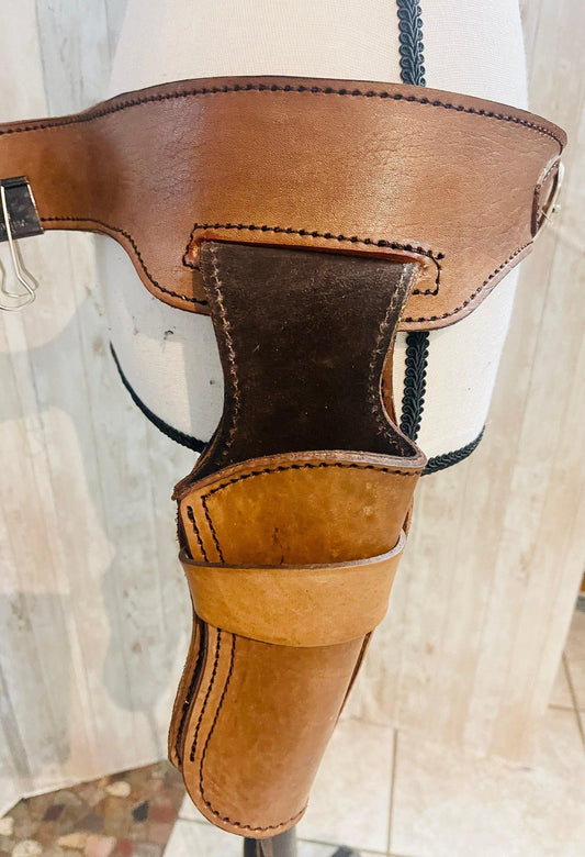 Mexican Leather Holster Funda Carrilera Lisa de Piel Mexicana