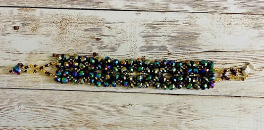 CHAQUIRA Huichol Mexican Bracelet Pulsera Chaquira Huichol Maya de Cristal