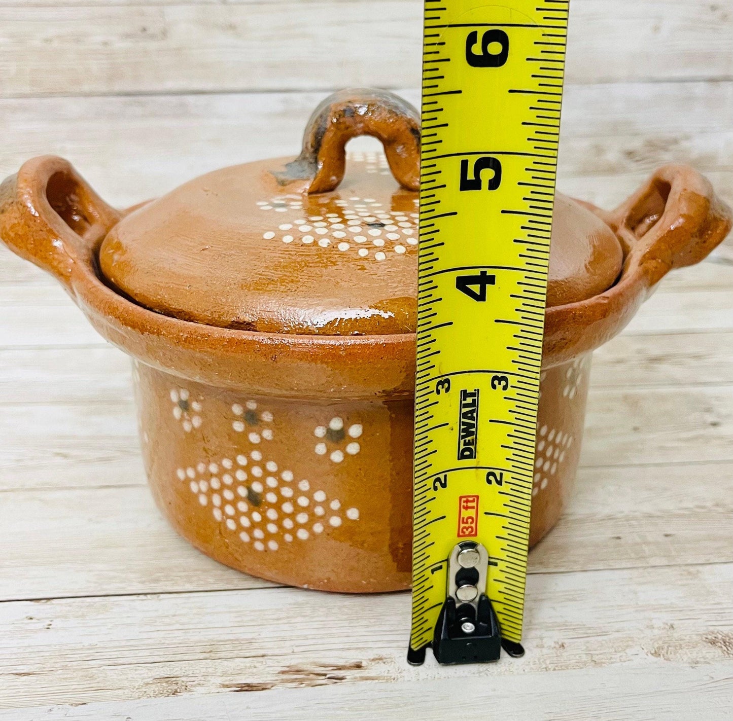 Mexican Terra Cota Casserole Cazuela de Barro con Tapa