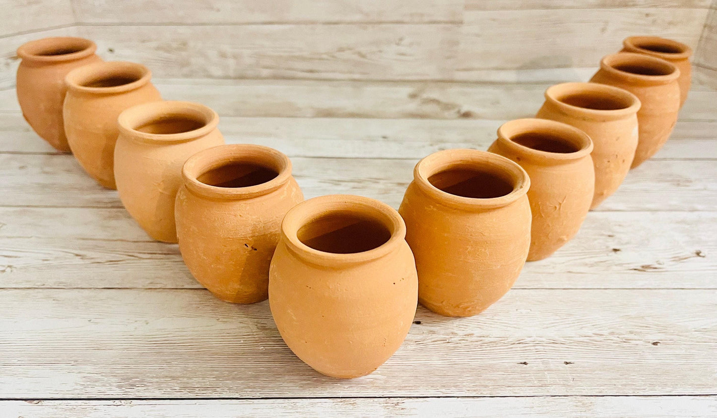 Mini Cantaritos for Tequila Shots or Hot Tea Mini Tequileros Mexicanos 2 1/2 - 3 Inches Tall
