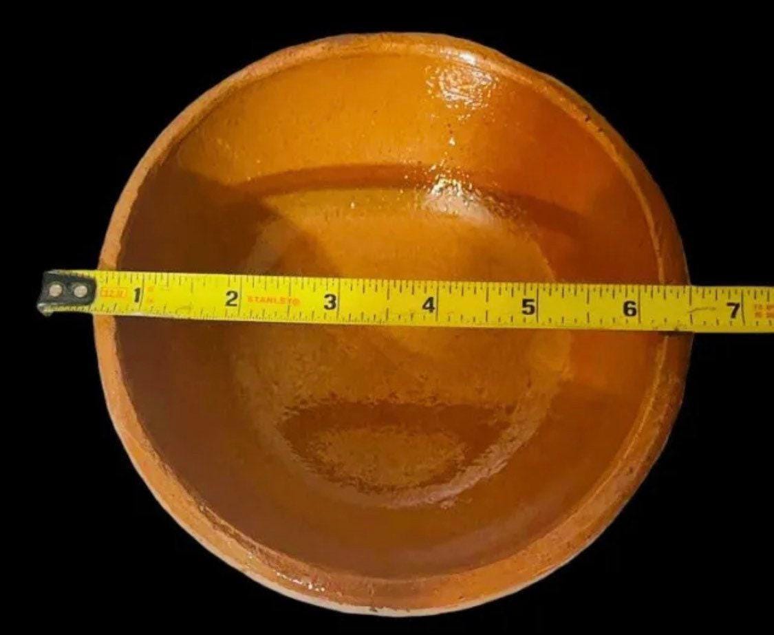 Salsero oh Molcajete De Barro con Cuchara Terracota Salsa Molcajete Clay Bowl with Spoon