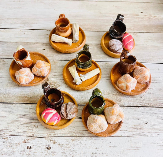 Miniature Day of the Dead Food Offerings Ofrendas de Comida para Dia De Muertos