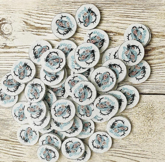 50 Custom Bingo Filler Chips 1/2, 3/4, 1 inch Chips Send your Image 50 Fichas Personalizadas para Pala Magnetica 1/2, 3/4 1 in Manda tu Foto