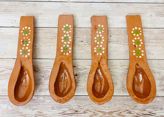 Mexican Terracotta Spoons Cucharas de Barro Mexicano