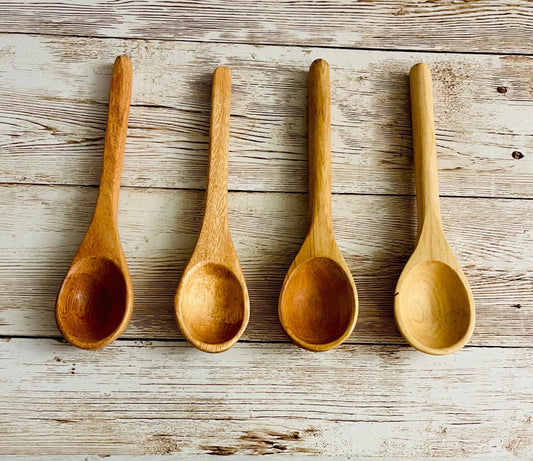 Mexican Guamuchil Wood Spoons Cucharas de Madera Guamuchil