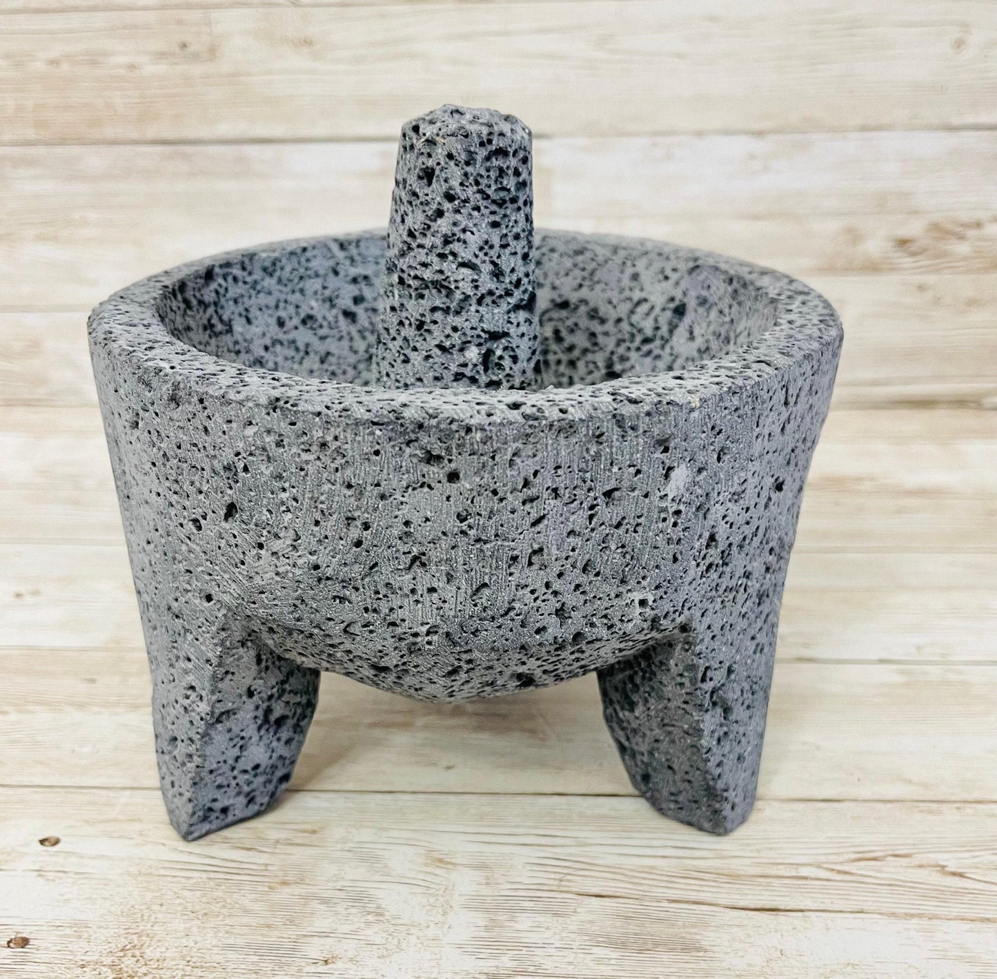 Molcajete/Tejolote Authentic Mexican Mortar & Pestle Made From Lava Rock Molcajete Mexicano de Piedra Volcanica