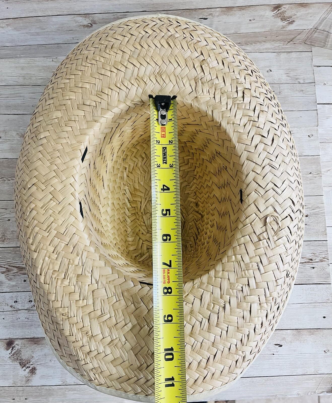 3x Lot Mexican Palm Leaf Straw COWBOY Wide Brim Hat Sombrero Vaquero De Palma