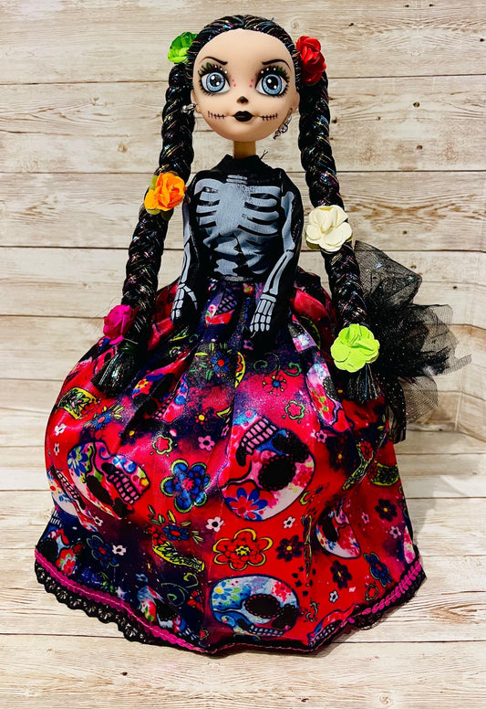 Day of the Dead Frida Kahlo Catrina Doll Catrina de Frida Kahlo Dia de Muertos