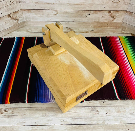 Prensa Mexicana de Madera Grande Para Tortillas Large Tortillas Wood Press-Maker