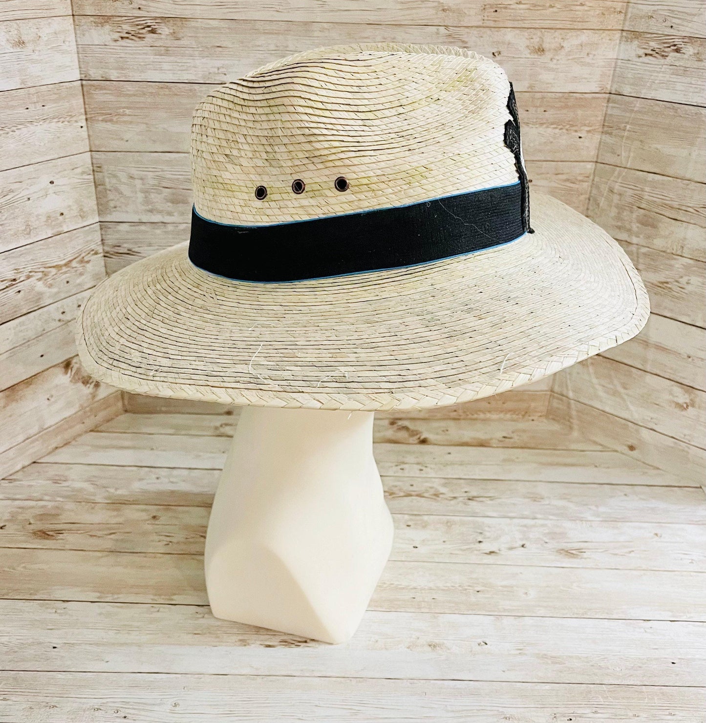 Mexican Artesanal Palm Leaf Beach Tote Bag and Hat Bolsa Mexicana Artesanal de Palma con Sombrero