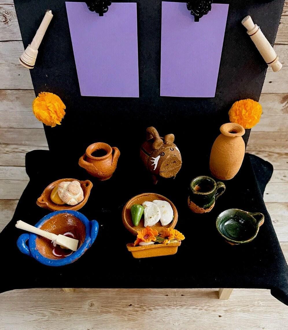 Mesa de Ofrenda para Dia De Los Muertos Day of the Dead Offering Table