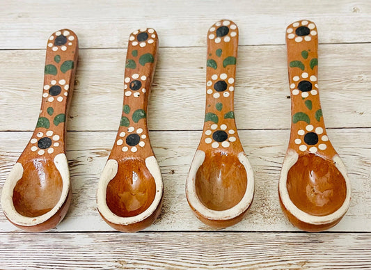 Mexican Terracotta Spoons Cucharas de Barro Mexicano