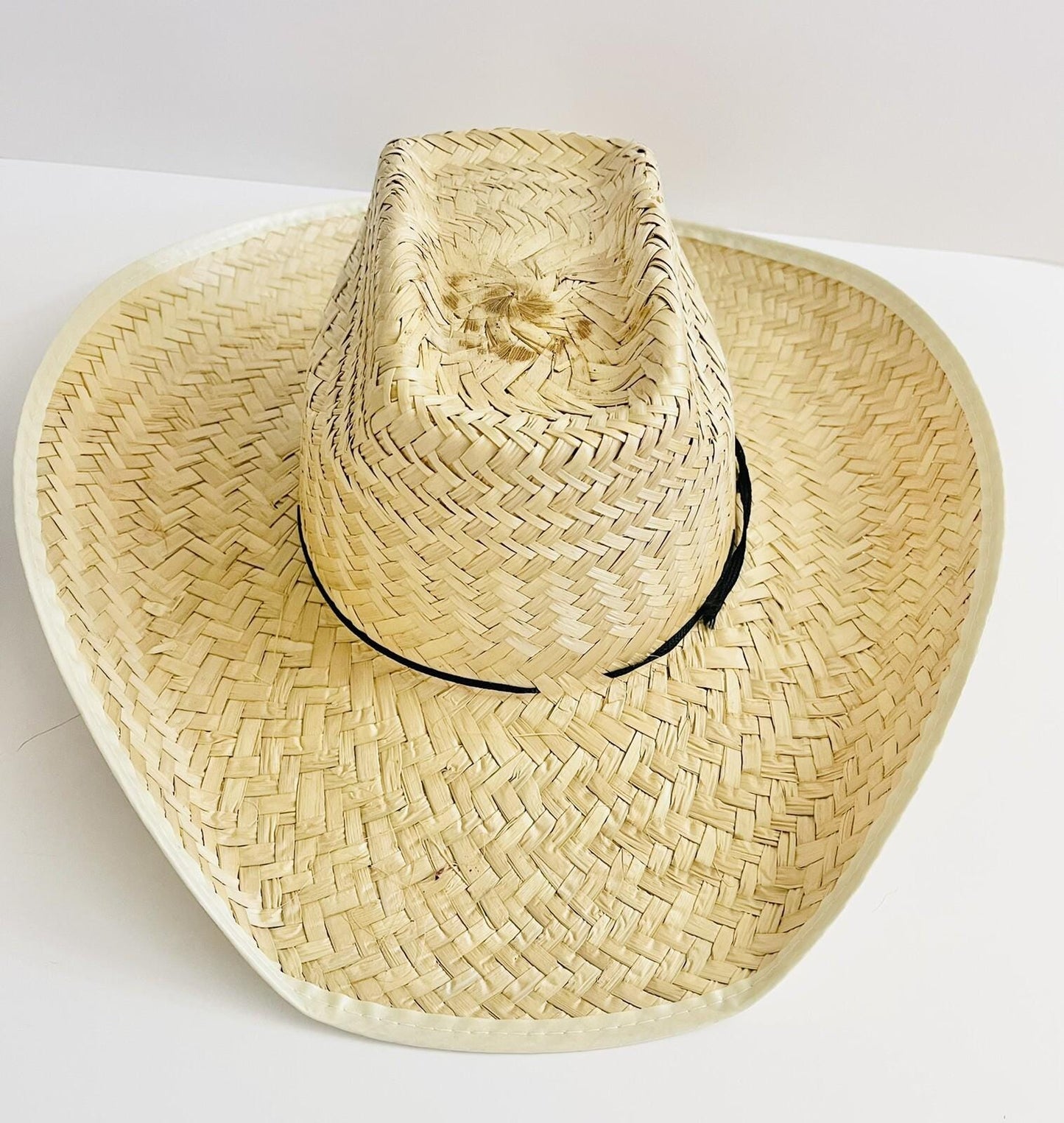 3x Lot Mexican Palm Leaf Straw COWBOY Wide Brim Hat Sombrero Vaquero De Palma