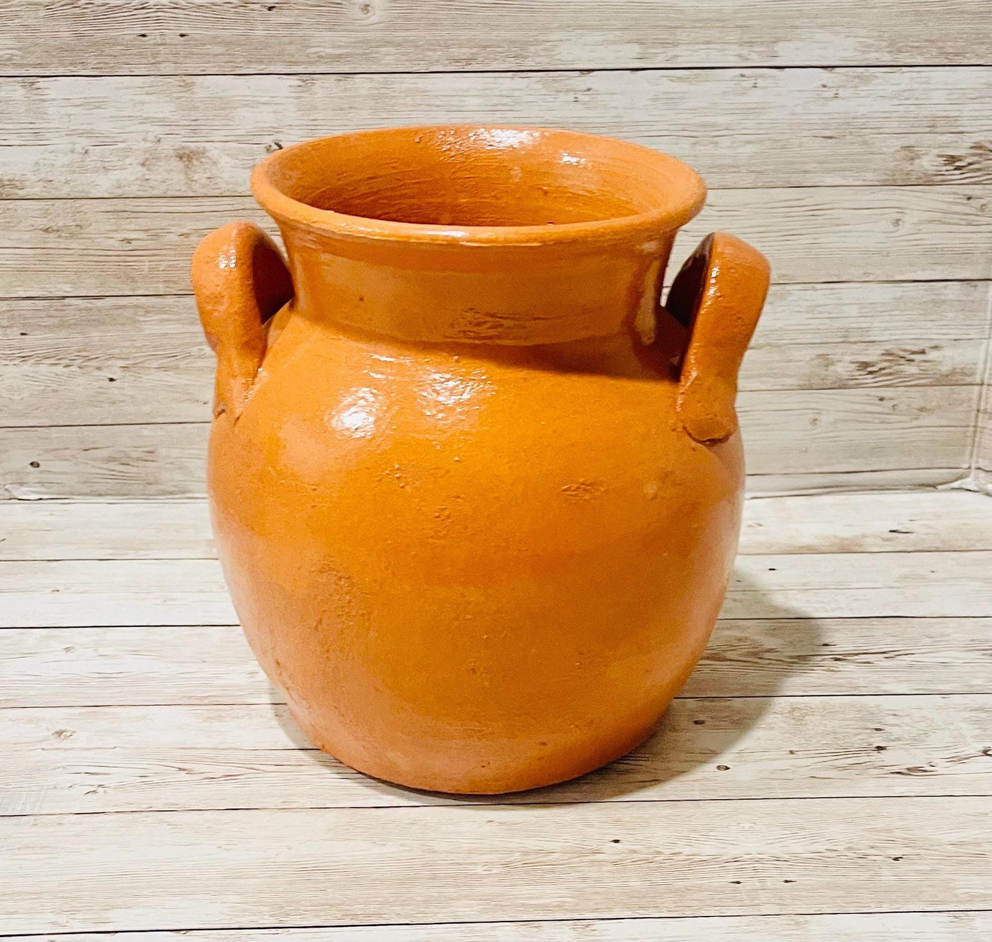 Mexican 2 Liter Terra Cota Pot Olla de Barro Mexicana de 2 Litros