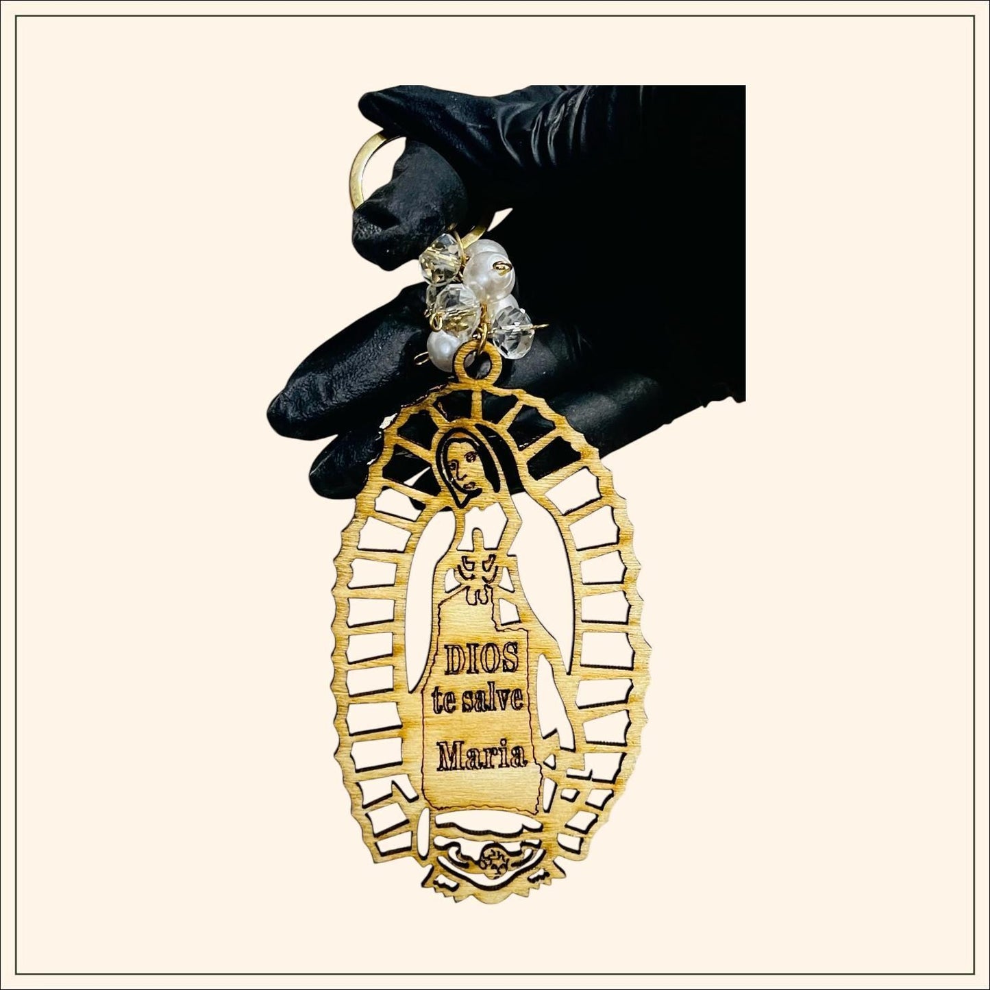 4 Mexican Wood Keychains 4 Llaveros Mexicanos Angel de mi Guarda, Dios te Salve Maria Virgen Maria Escoje 4 de tu Eleccion
