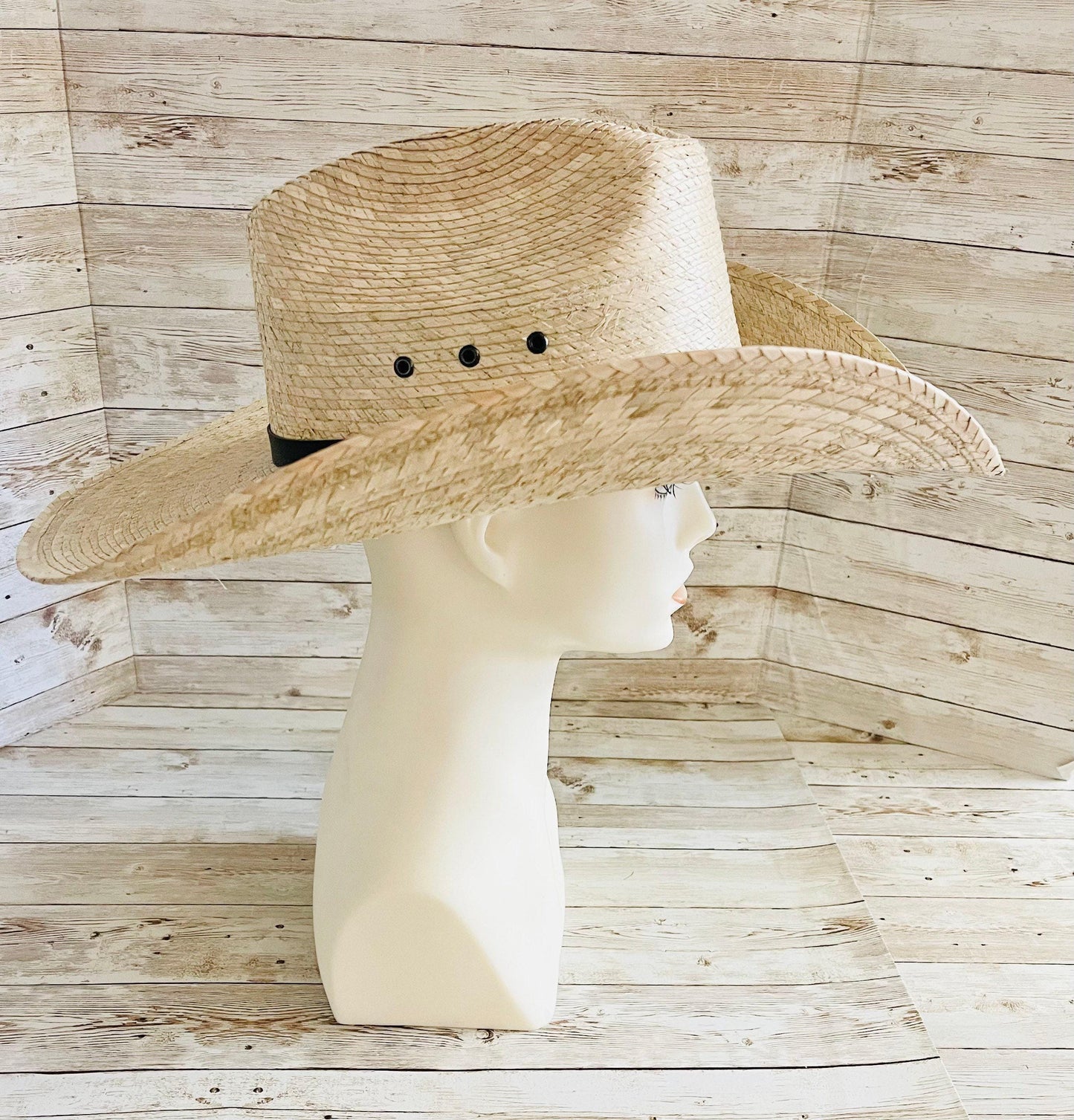 Cowboy Mexican Palm Leaf Straw Hat Sombrero Vaquero Artesanal de Palma