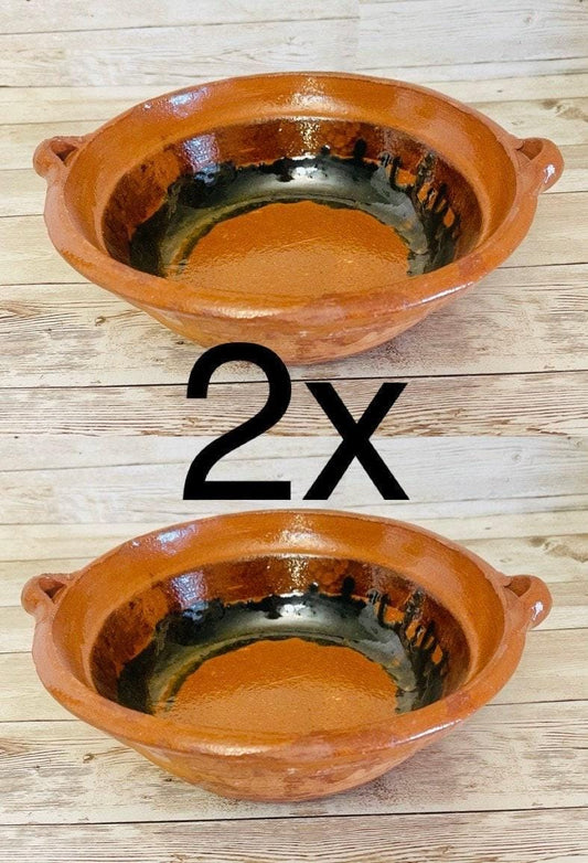 Terra Cota Mexican Clay Bowls Platos Tazones de Barro
