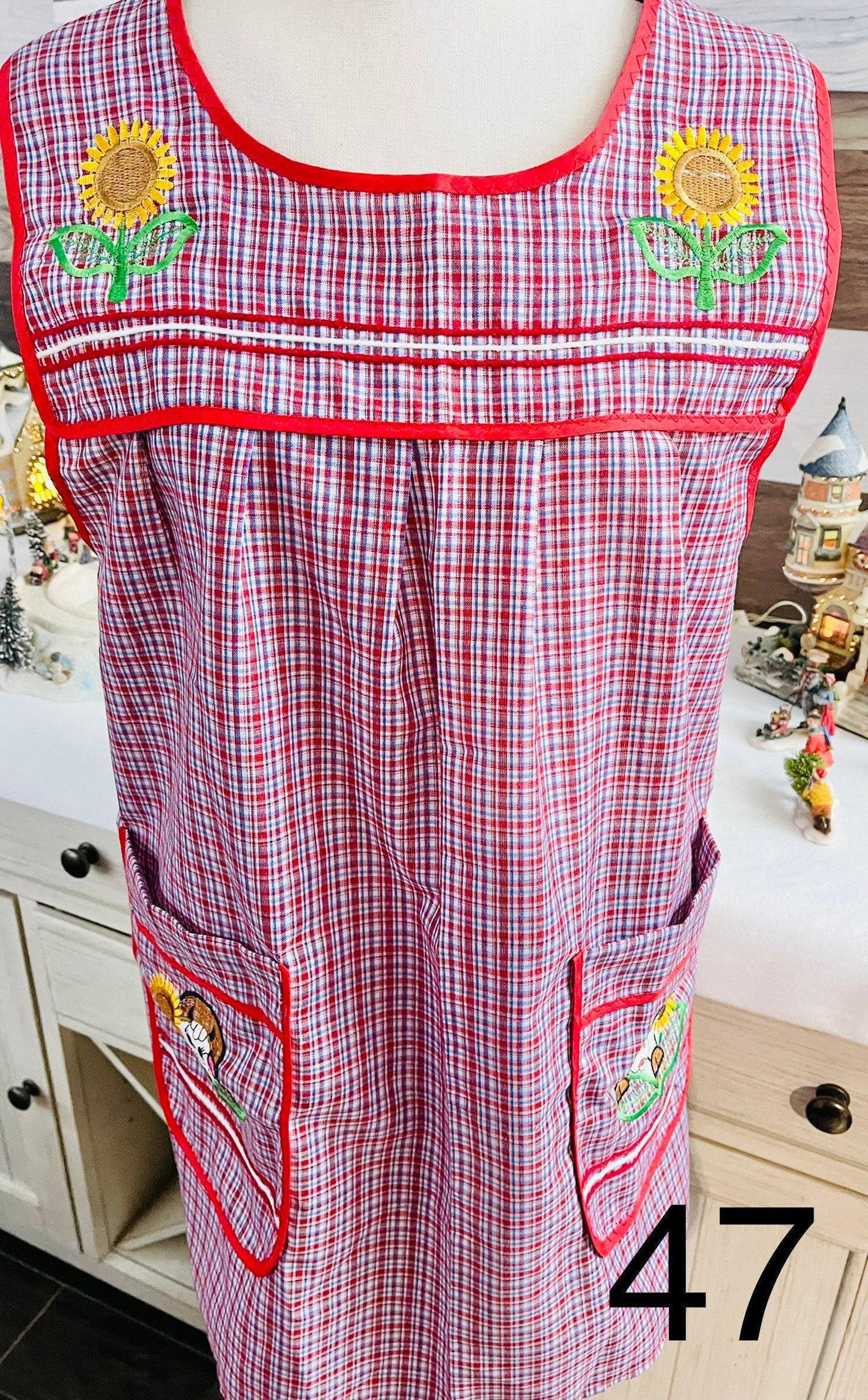 Embroidered Handmade Aprons M/L