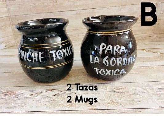 Terra Cota Mexican Mugs Tazas Jarritos De Barro Mexicano Toxica