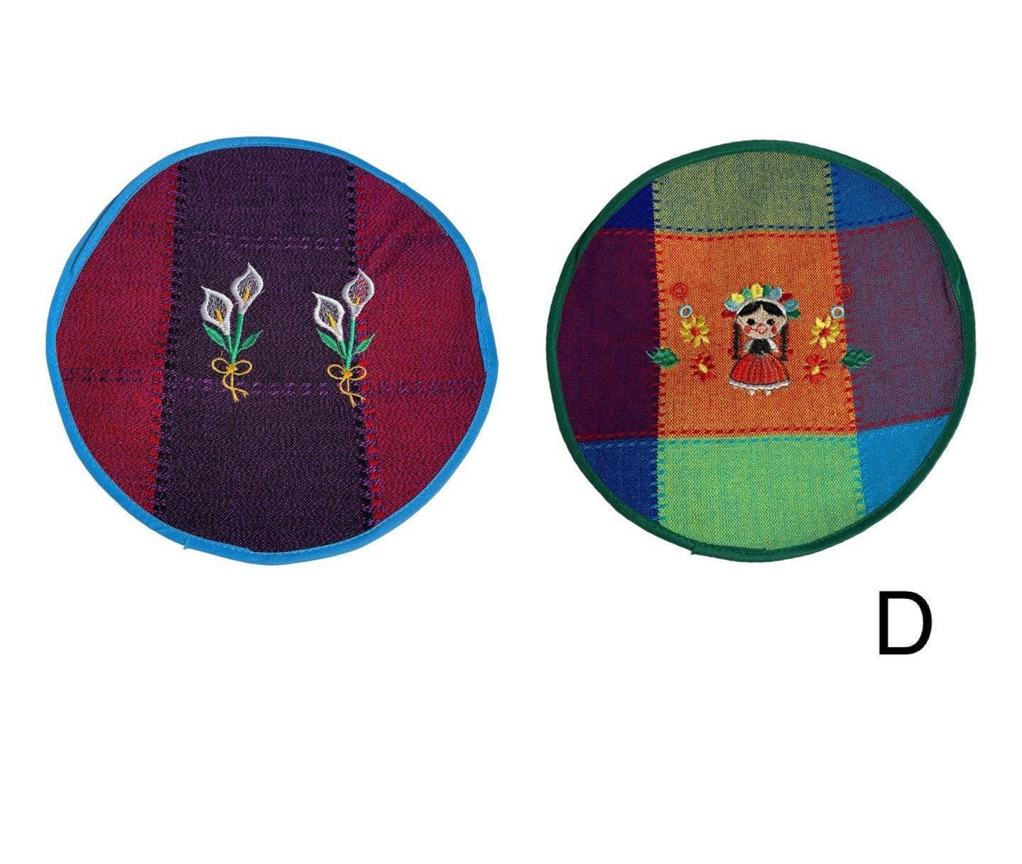 Handmade Embroidered Mexican Tortilleros Tortilleros de Tela Mexicanos Bordados