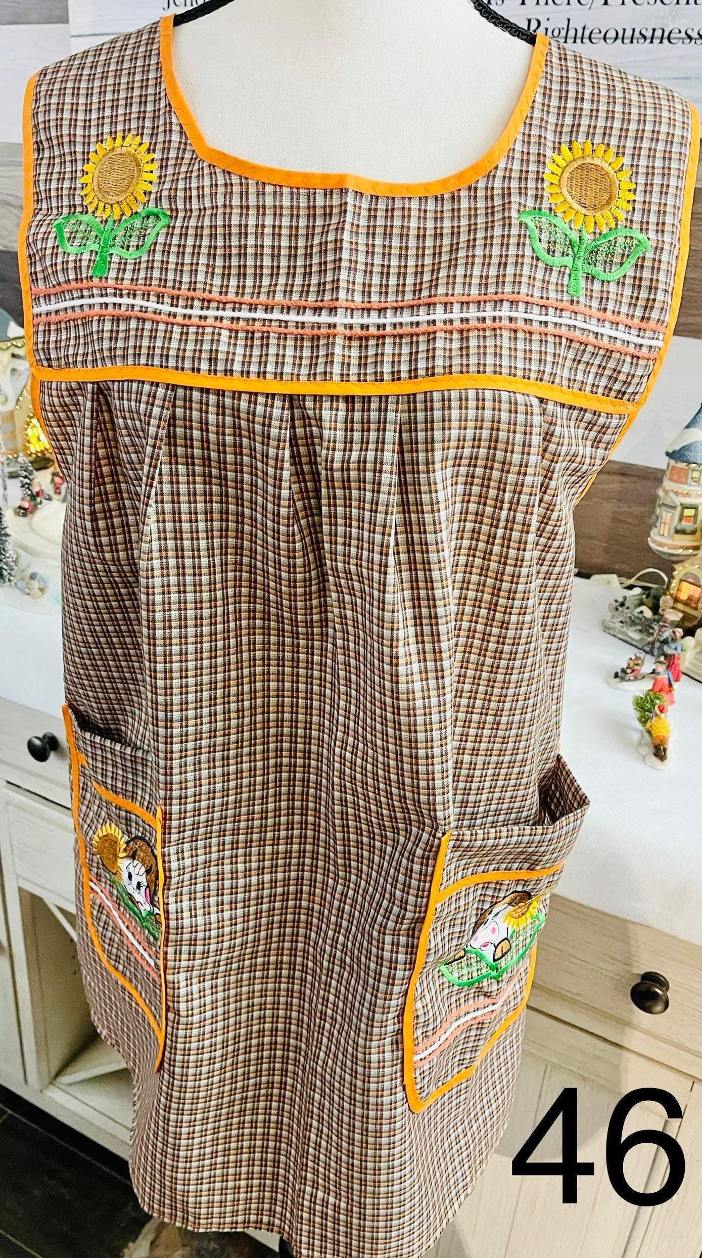 Embroidered Handmade Aprons M/L