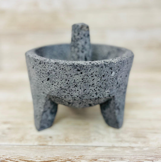 Molcajete/Tejolote Authentic Mexican Mortar & Pestle Made From Lava Rock Molcajete Mexicano de Piedra Volcanica