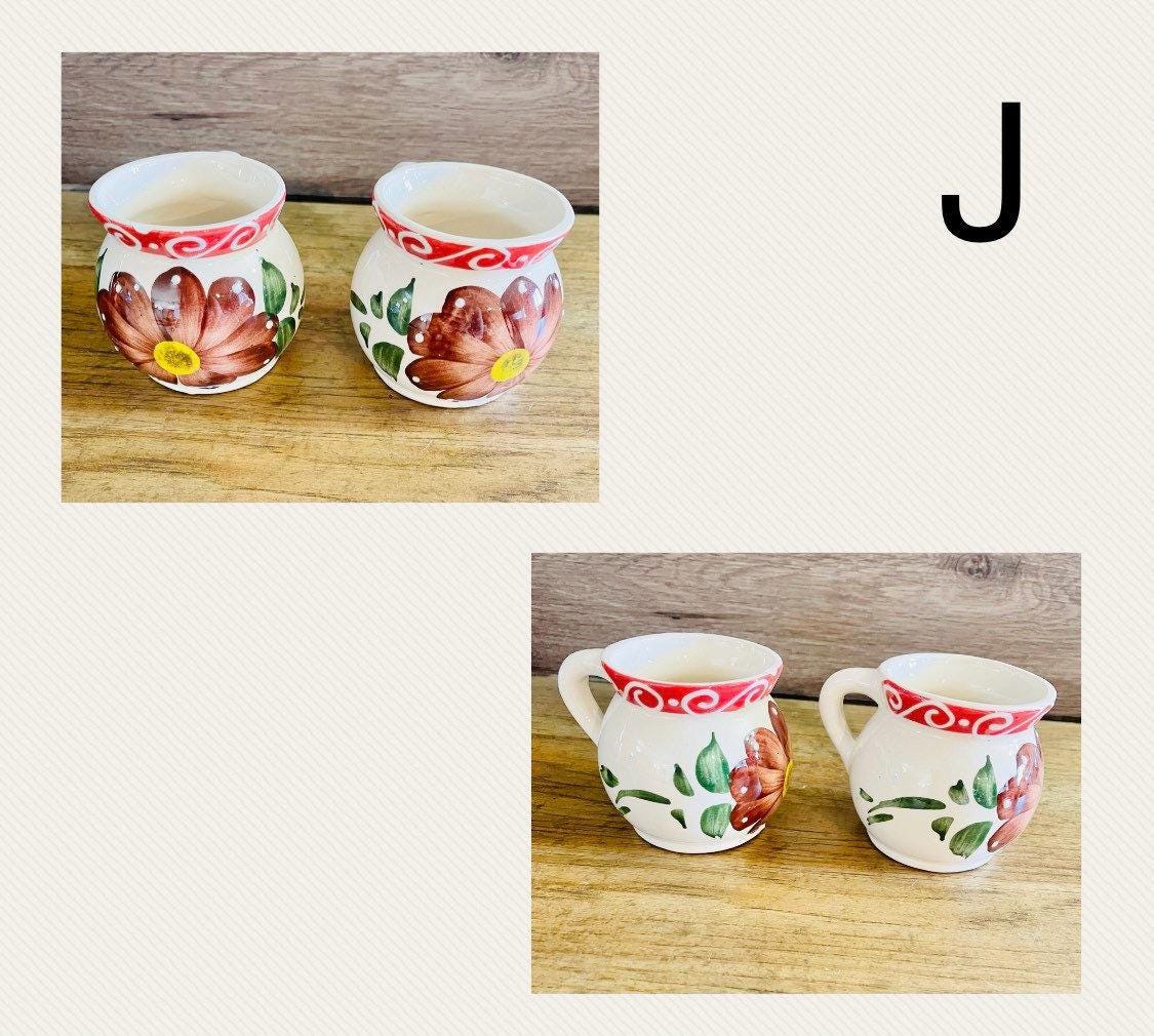 Mexican Pottery Cups Tazas de Barro Mexicanas